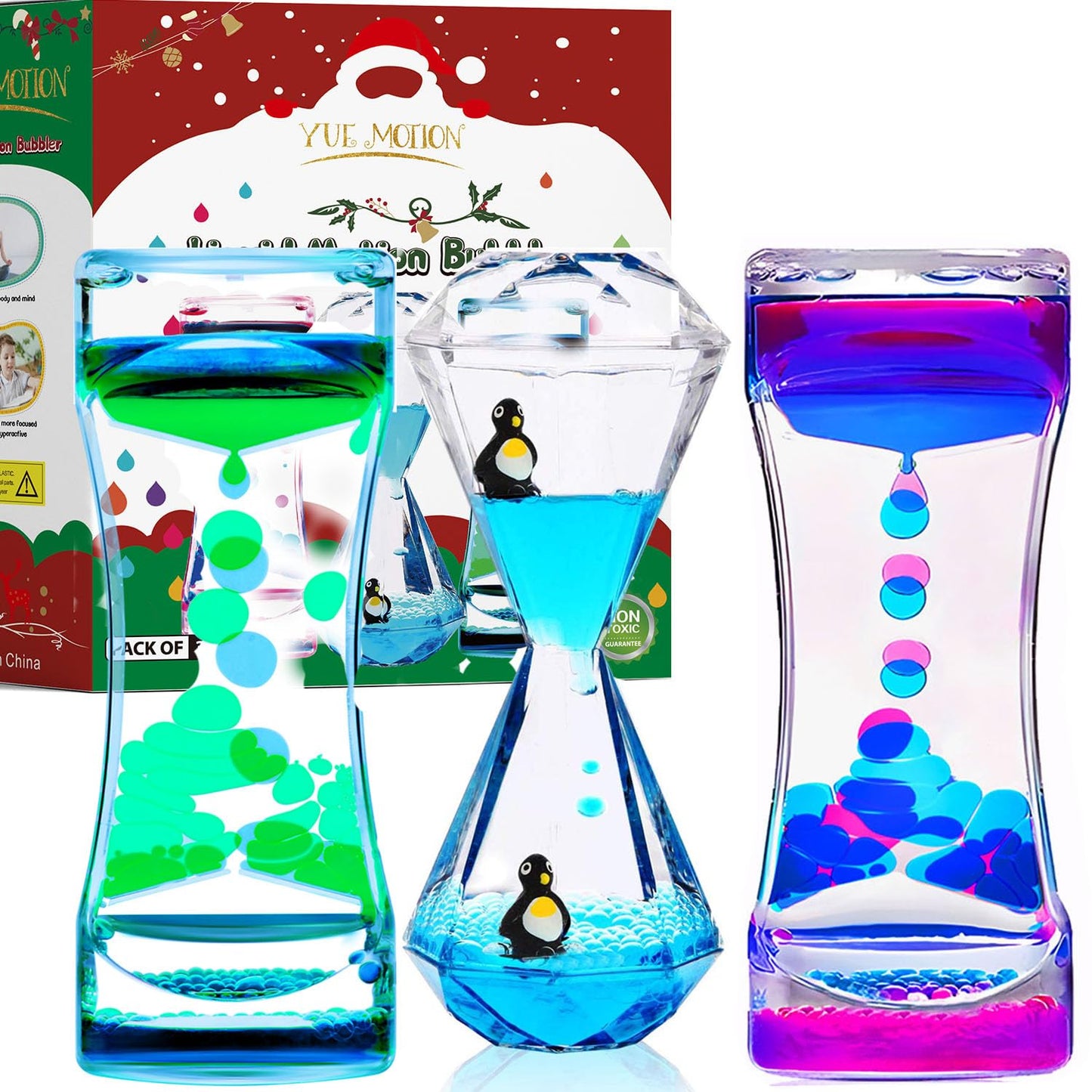 YUE MOTION Liquid Motion Bubbler – Calming Fidget Desk Toy for Kids & Adults