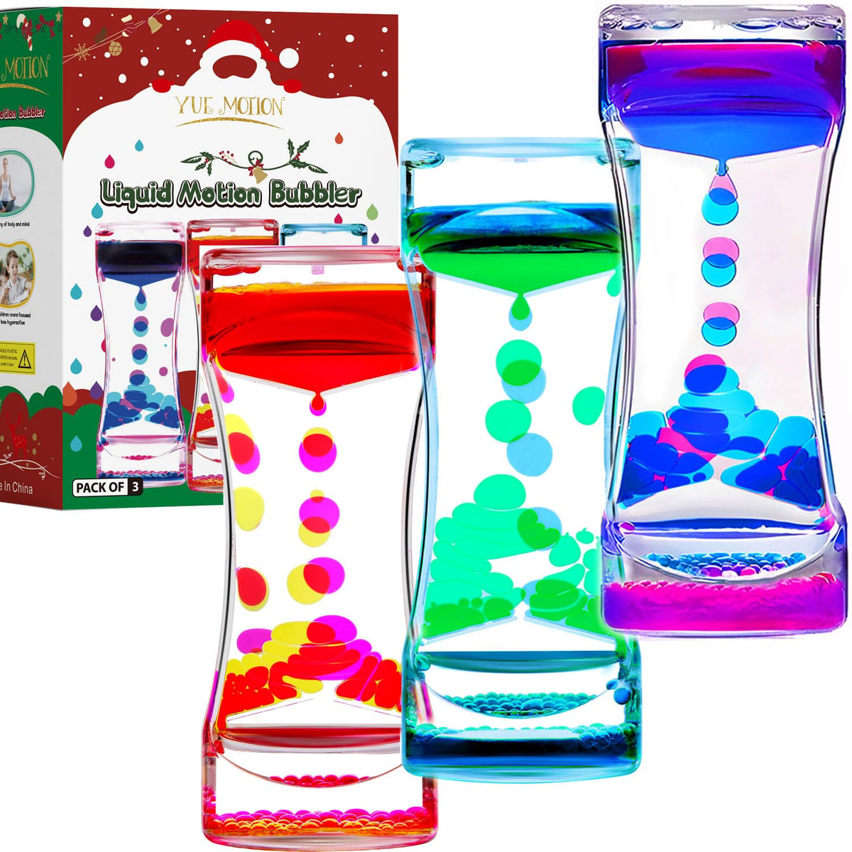 YUE MOTION Liquid Motion Bubbler – Calming Fidget Desk Toy for Focus & Stress Relief