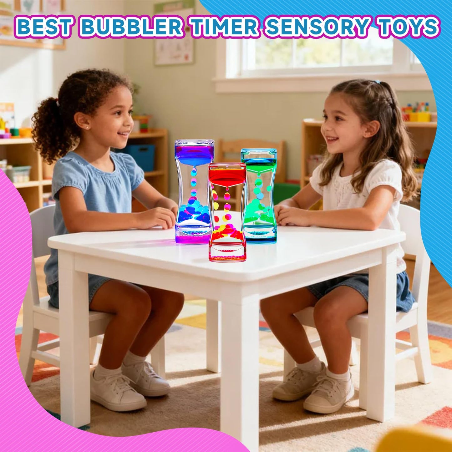 YUE MOTION Liquid Motion Bubbler – Calming Fidget Toy for Focus, Stress Relief, Desk Decor