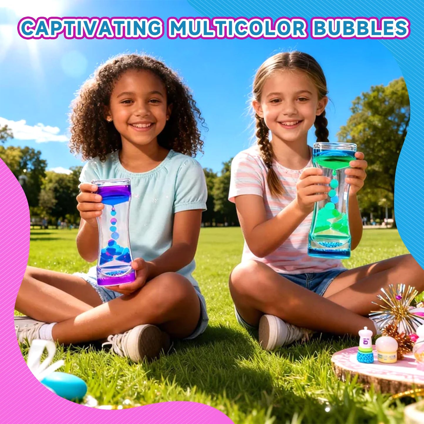 YUE MOTION Liquid Motion Bubbler – Calming Fidget Toy for Focus, Stress Relief, Desk Decor