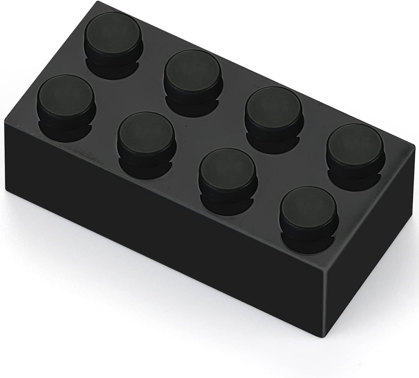 YUJHITP 500-Piece Black Bricks Bulk • 2x4 Flat Building Bricks, LEGO Compatible