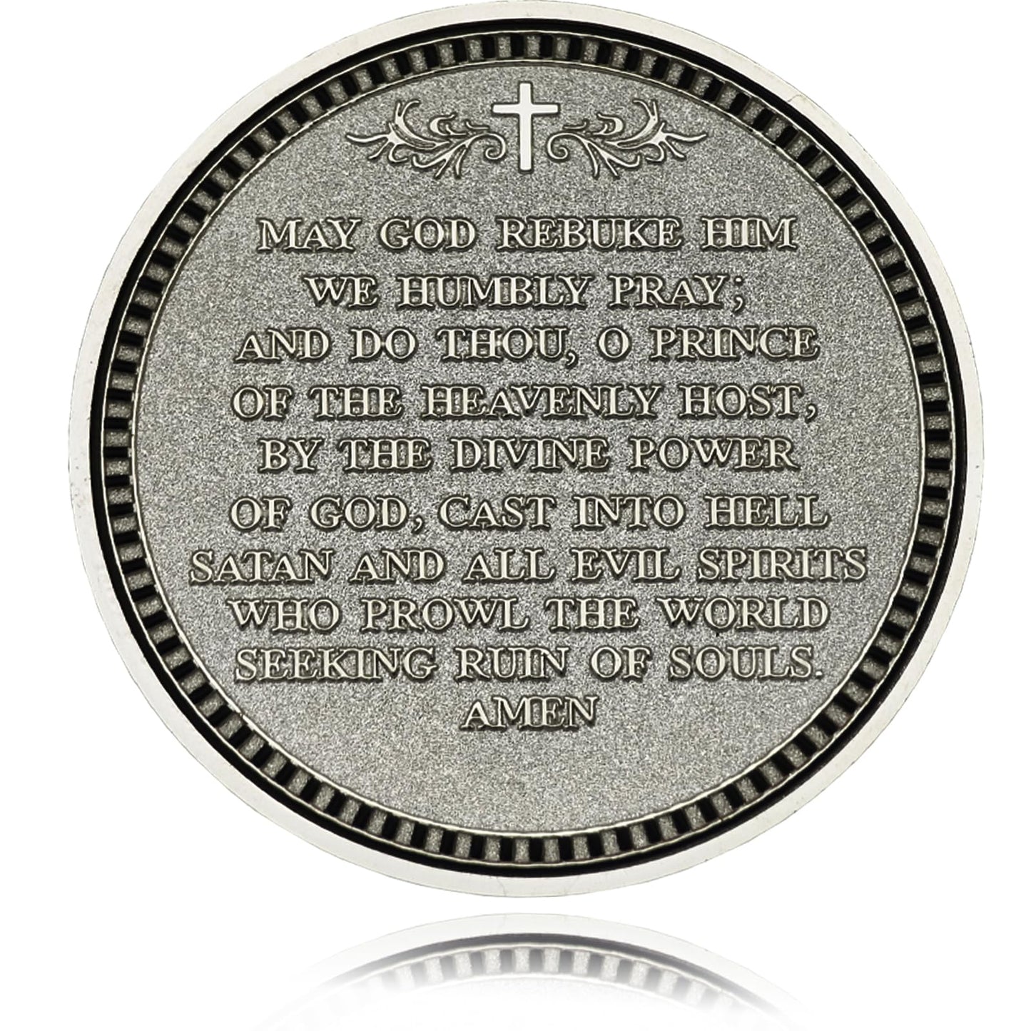 YUJUE Archangel Michael Challenge Coin – Psalm 91:10-11 Protection Pocket Token