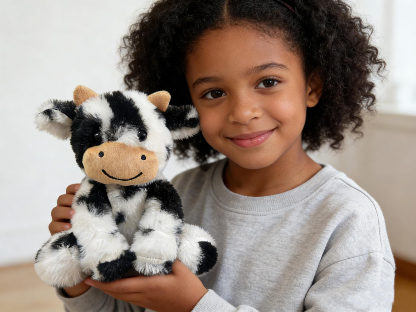 YUKOUQIAN Cute Cow Plush – 8-Inch Soft Stuffed Animal for Kids (Unique Patterns)