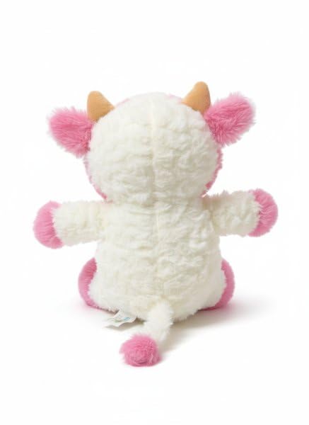 YUKOUQIAN Cow Plush Doll 11.8-Inch Pink - Soft Stuffed Animal Toy for Girls & Boys