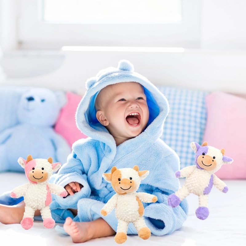 YUKOUQIAN Cow Plush Doll Toy - 11.8 inch Soft Plush Cow for Kids