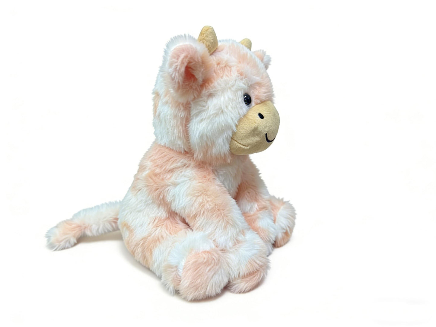 YUKOUQIAN Cute Cow Plush – 8-Inch Stuffed Animal Doll for Girls & Boys, Orange CAI