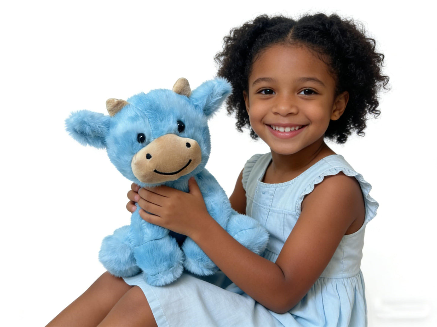 YUKOUQIAN Cute Cow Plush - 8 Inch CAI Blue | Soft Plush Toy for Kids