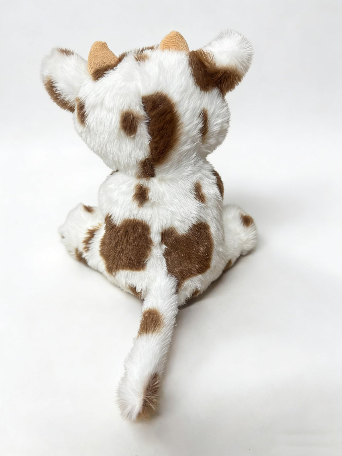 YUKOUQIAN 8-Inch Cute Cow Plush — Soft Patterned Plush Toy for Kids