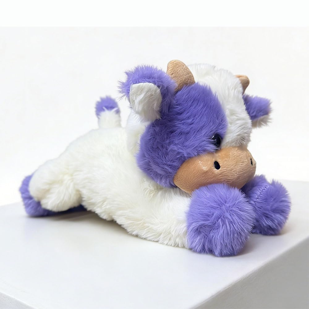 YUKOUQIAN 10-Inch Cute Cow Plush Toy for Girls & Boys | Soft Stuffed Animal