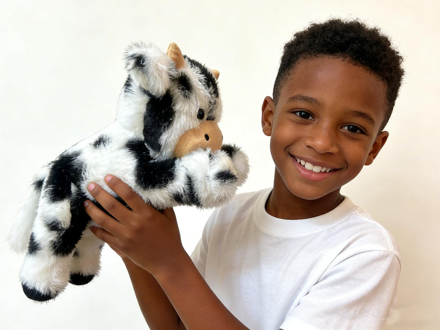 YUKOUQIAN Cute Cow Plush — 10-Inch Soft Stuffed Toy for Kids