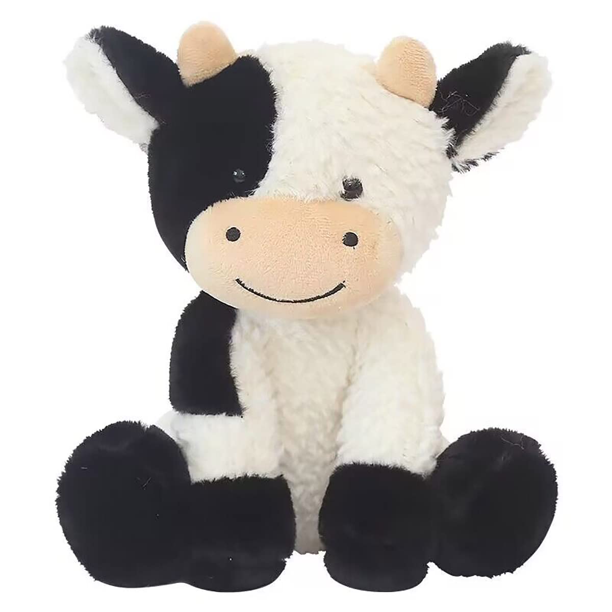 YUKOUQIAN Cow Stuffed Animal Plush 8-Inch Soft Toy – Cute Plush Cow for Kids
