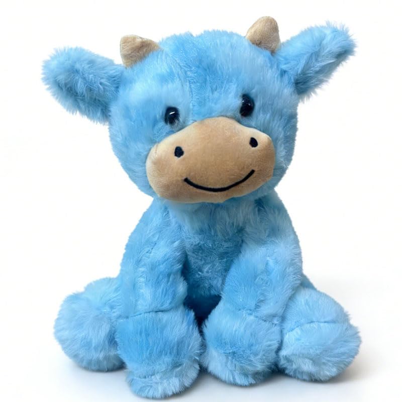 YUKOUQIAN Cute Cow Plush - 8 Inch CAI Blue | Soft Plush Toy for Kids