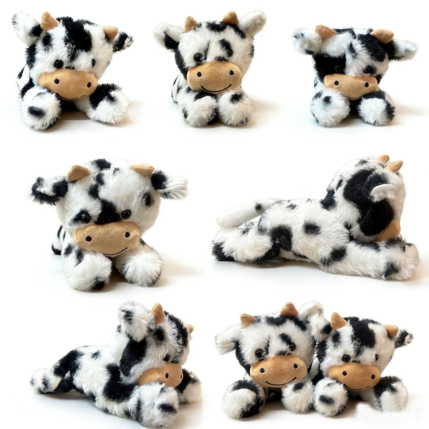 YUKOUQIAN Cute Cow Plush — 10-Inch Soft Stuffed Toy for Kids