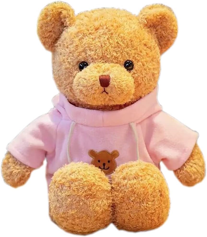YUKOUQIAN 27-Inch Pink Teddy Bear Plush | Soft Stuffed Animal Gift for Kids