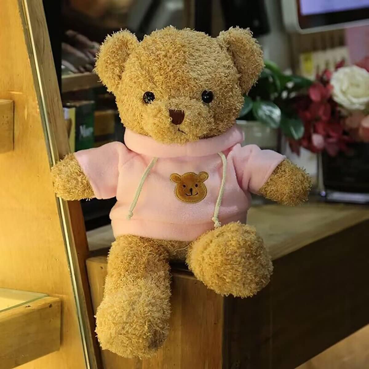 YUKOUQIAN Teddy Bear 19in Pink Plush Toy – Soft, Cuddly Gift for Kids