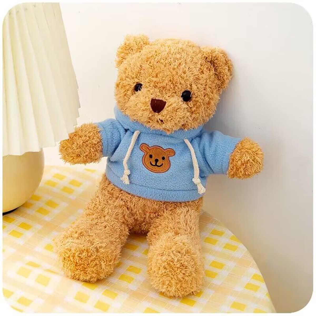 YUKOUQIAN Teddy Bear Plush – 11.8-inch Blue Soft Toy | Gift for Girls & Boys