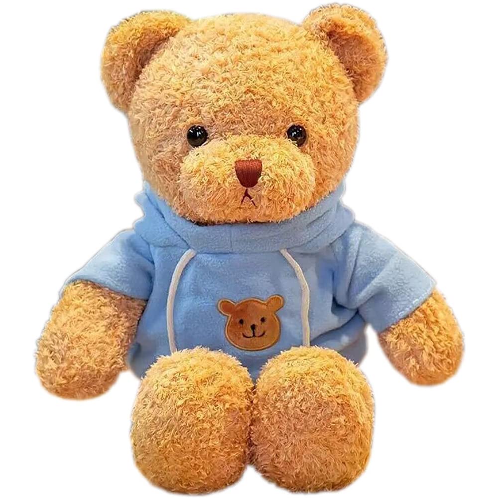 YUKOUQIAN Teddy Bear Plush – 11.8-inch Blue Soft Toy | Gift for Girls & Boys