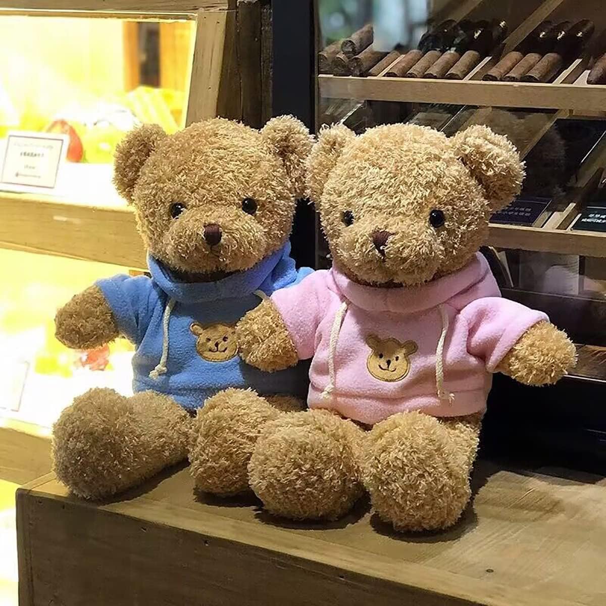 YUKOUQIAN 27-Inch Pink Teddy Bear Plush | Soft Stuffed Animal Gift for Kids