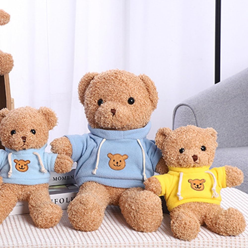 YUKOUQIAN Teddy Bear Plush Toy – 11.8 inch Yellow Stuffed Animal for Kids