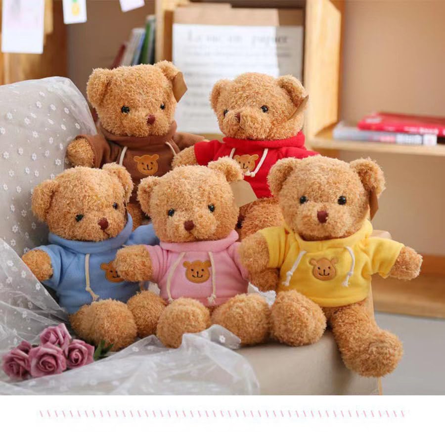 YUKOUQIAN Teddy Bear Plush Toy – 11.8 inch Yellow Stuffed Animal for Kids