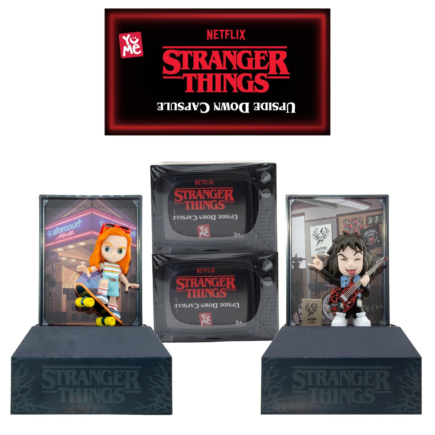 YuMe Stranger Things Blind Box 2 Pack – Upside Down Capsule Series 1 Figures & Accessories