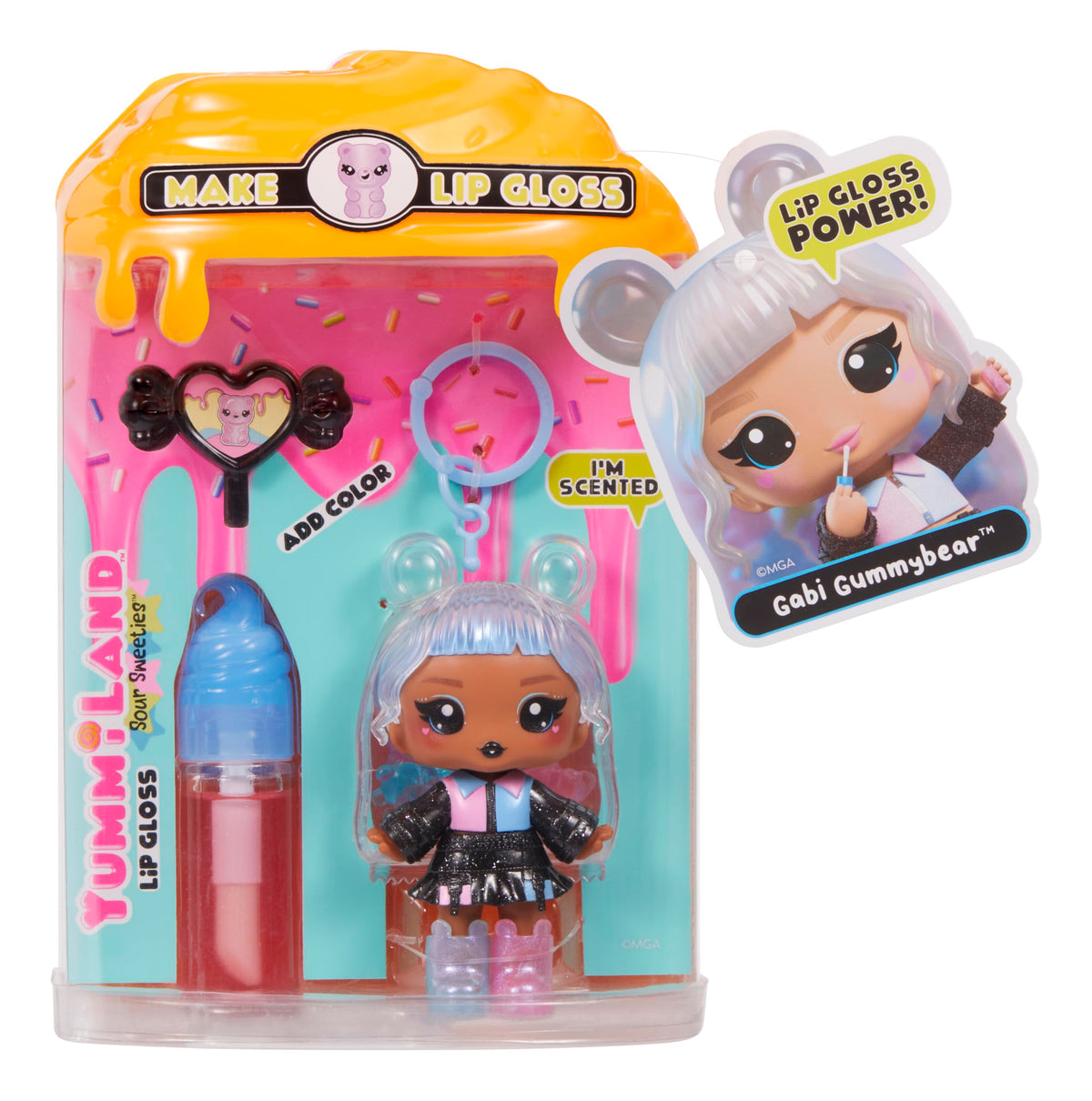 Yummiland Sour Sweeties Lip Gloss Doll — DIY Lava Lip Gloss Kit + Keychain