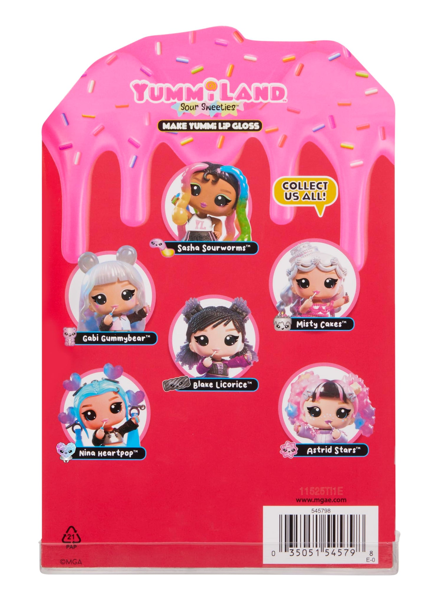 Yummiland Sour Sweeties Lip Gloss Doll — DIY Lava Lip Gloss Kit + Keychain