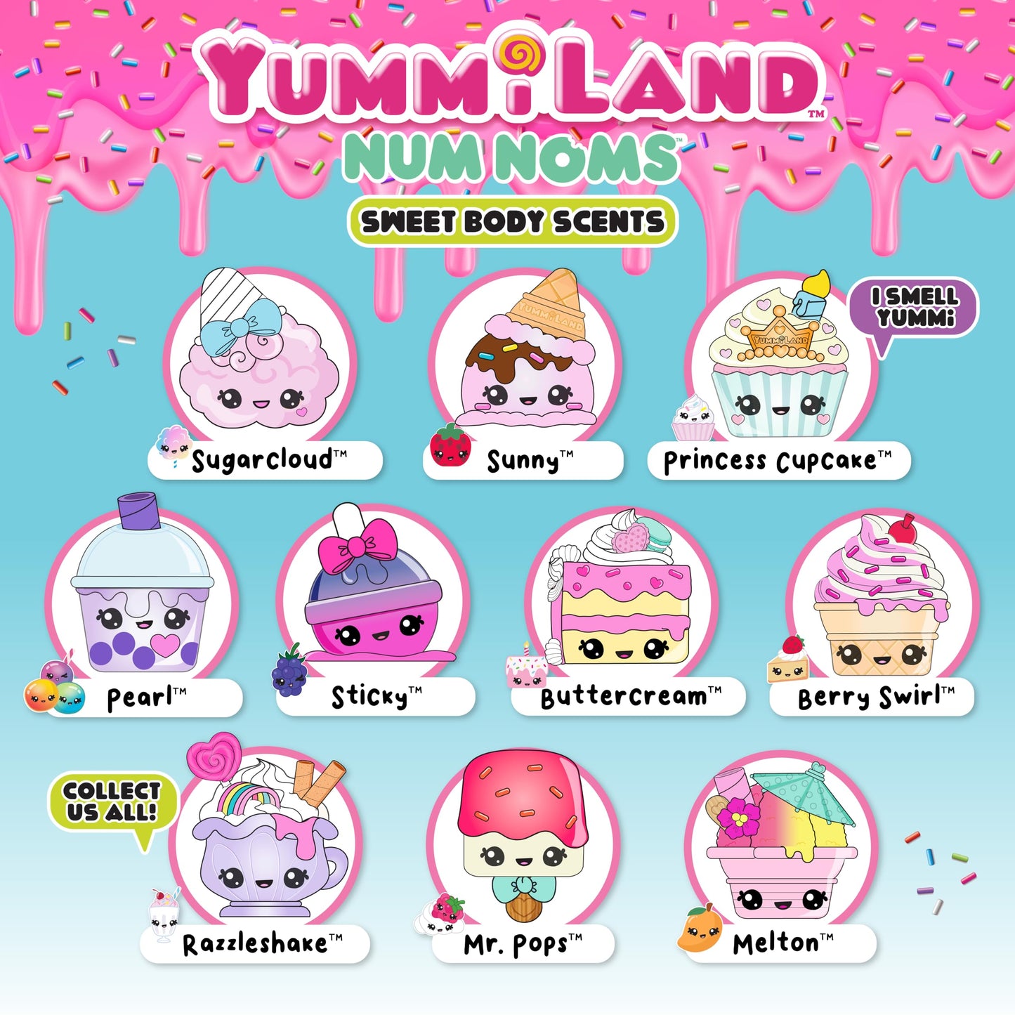 Yummiland Num Nom Body Scents – Mini Perfume Roller for Kids (Ages 4+)