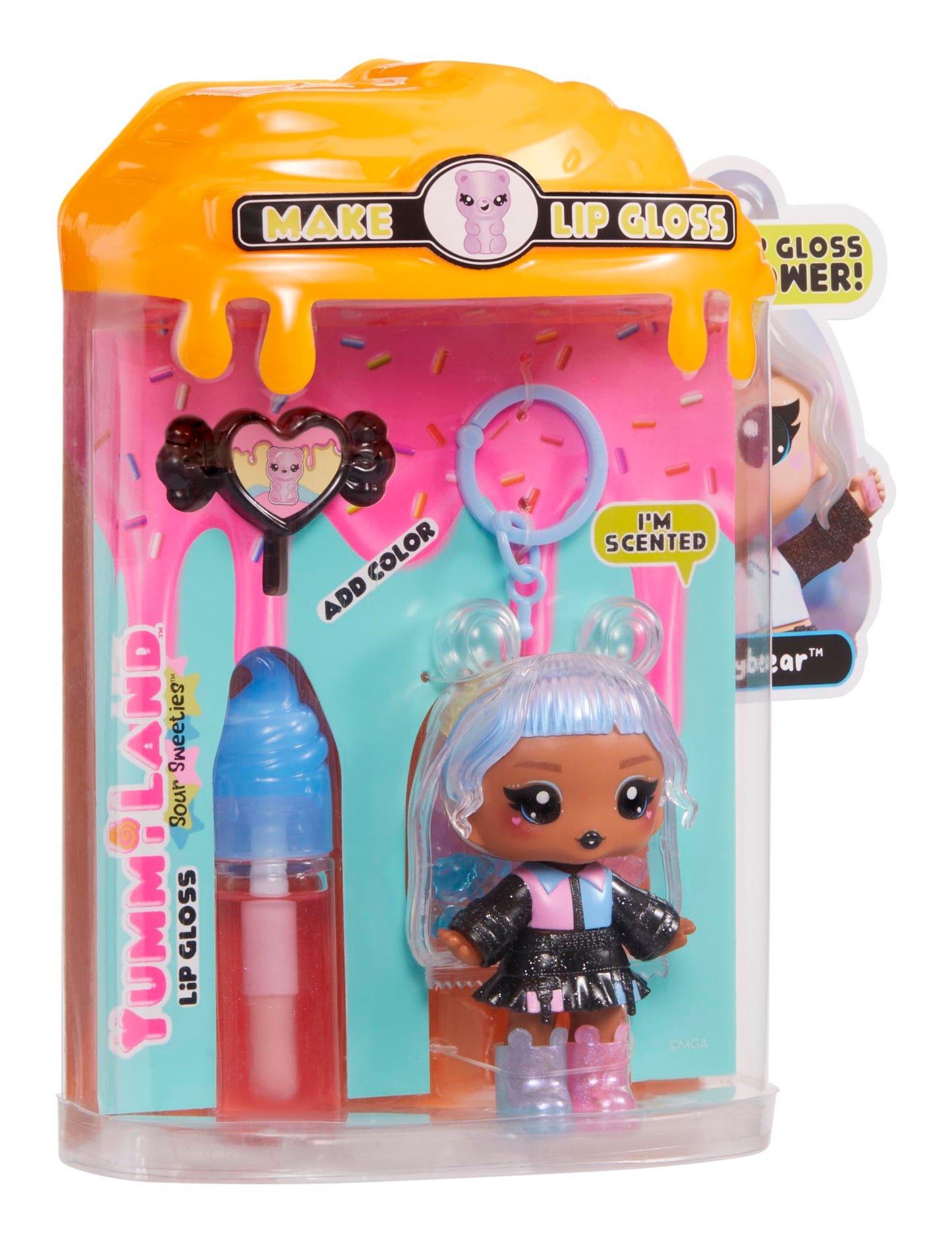 Yummiland Sour Sweeties Lip Gloss Doll — DIY Lava Lip Gloss Kit + Keychain