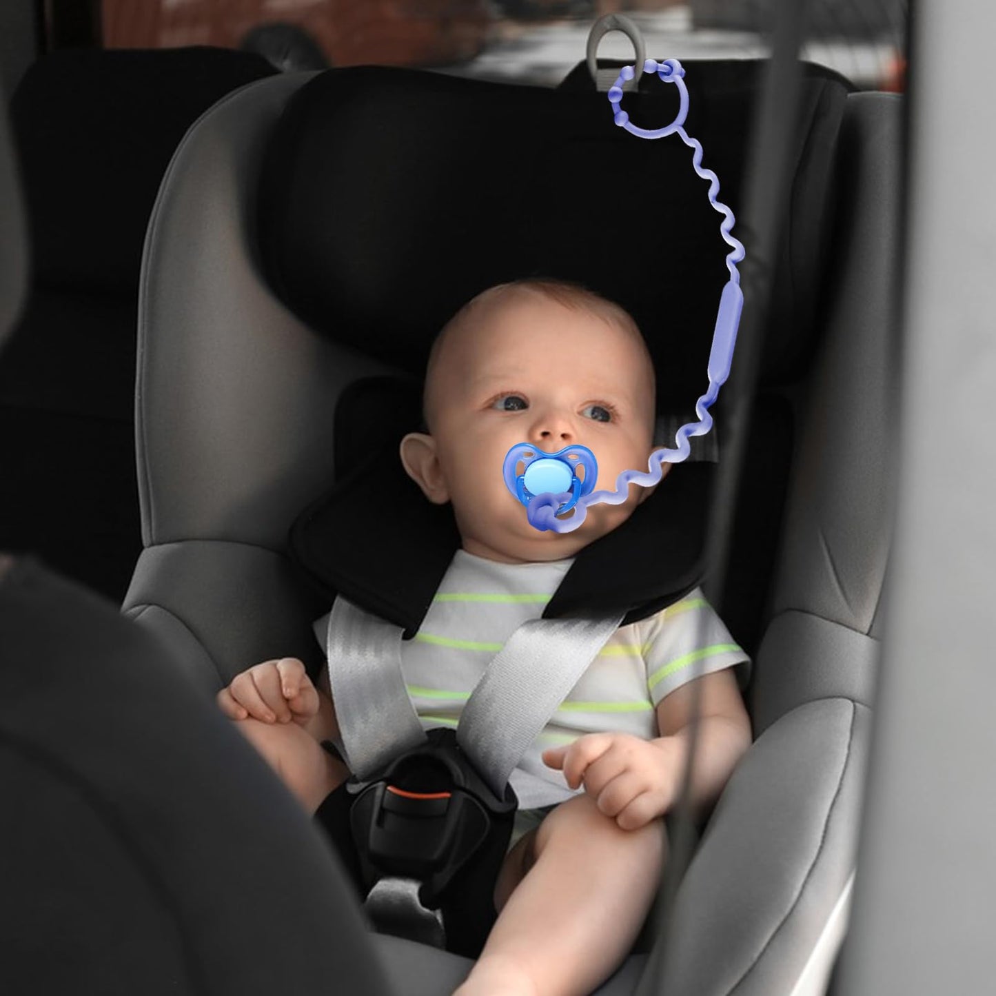Yunaeduo Toy Straps for Baby – Silicone Stroller Straps, BPA Free, 5-Pack