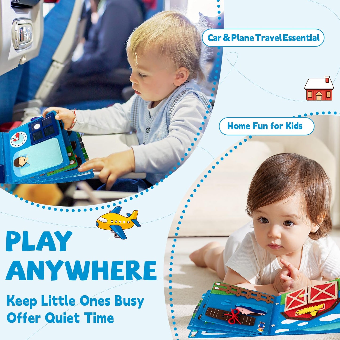 My First Montessori Busy Book for Toddlers 3-5 — Life Skills & Early Learning by YunHe XinQiao Toys Factory