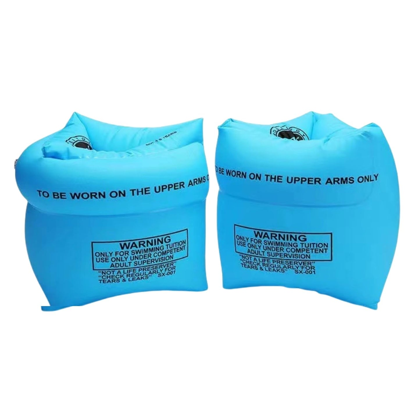 YUNLOVXEE Arm Floaties for Kids & Adults – 2-4 Pack, Inflatable Swim Rings (Blue)