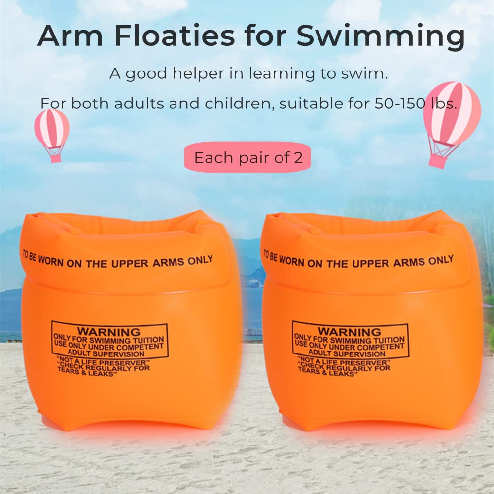 YUNLOVXEE Arm Floaties for Kids & Adults – 2-4 Pack Pool Floats