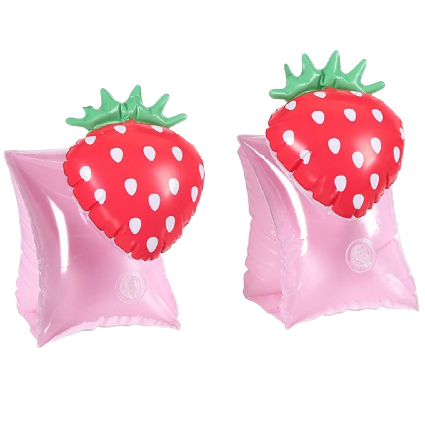 YUNLOVXEE 2 Pack Kids Arm Floaties - Cartoon Watermelon & Strawberry Pool Floats (Ages 3-12)