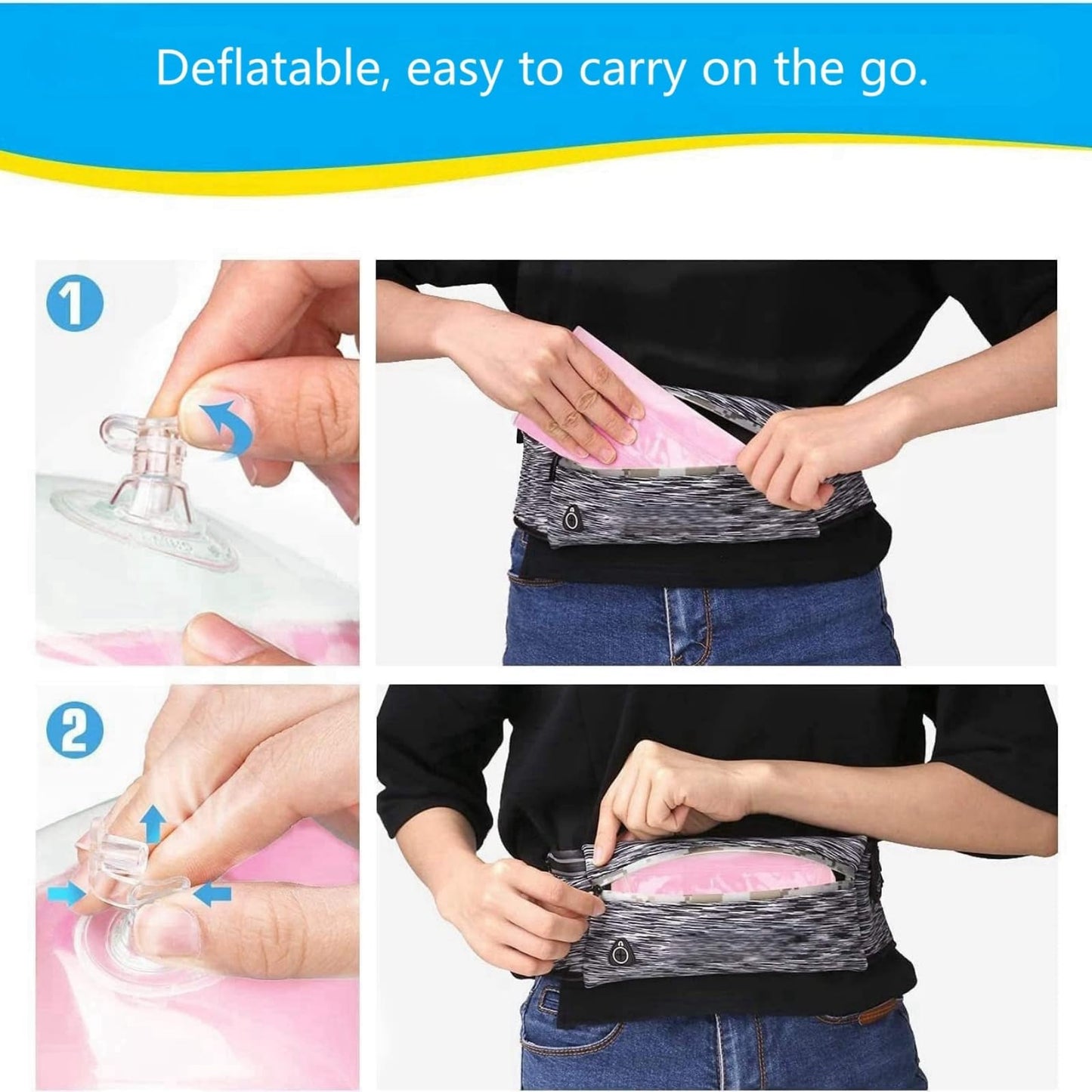 YUNLOVXEE 2-Pack Kids Arm Floaties – Cute Watermelon Cartoon Pool Floater Sleeves