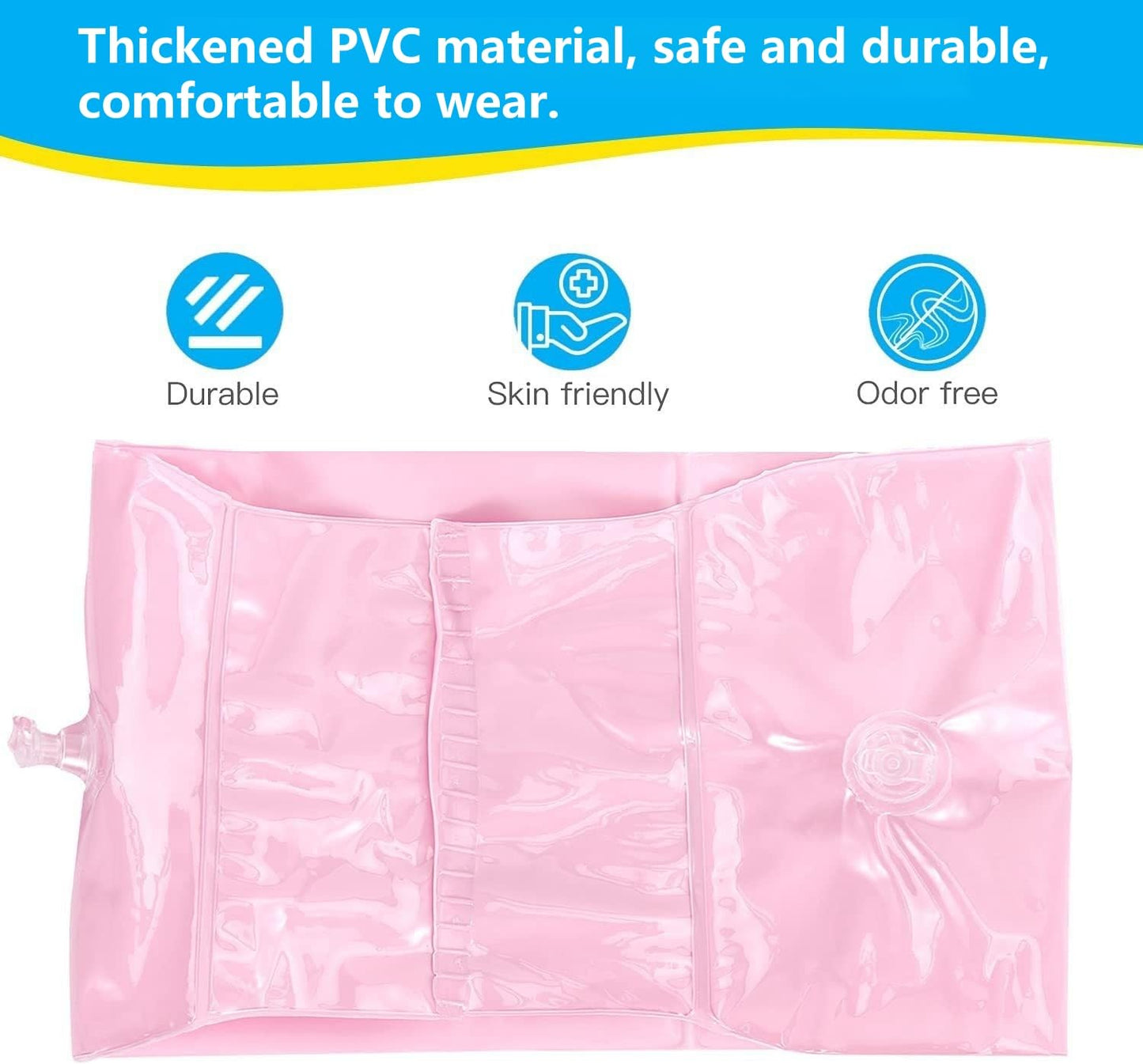 YUNLOVXEE 2-Pack Kids Arm Floaties – Cute Watermelon Cartoon Pool Floater Sleeves