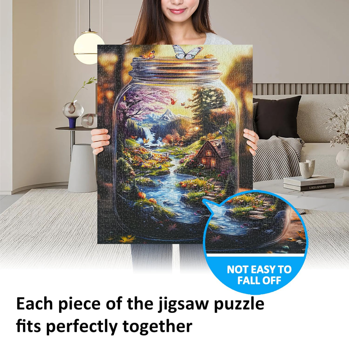 Yunlus World in a Bottle Nature's Dream 1000-Piece Puzzle – 28 x 20 in – Adults