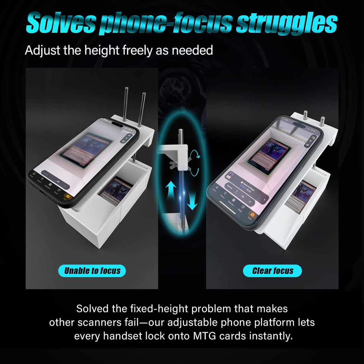 YupeTryp MTG Card Scanner Stand for ManaBox — Fast Scan & Price Check