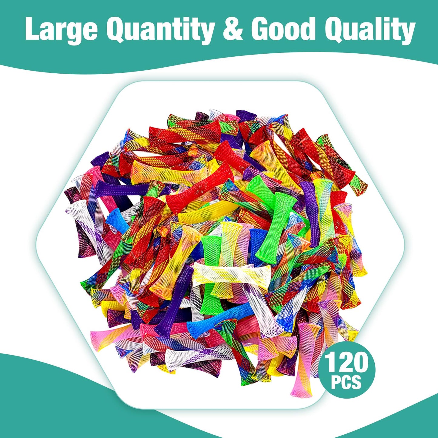 YUQILIN Marble Mesh Fidget Toys – 120pc Bulk Set for Focus and Stress Relief