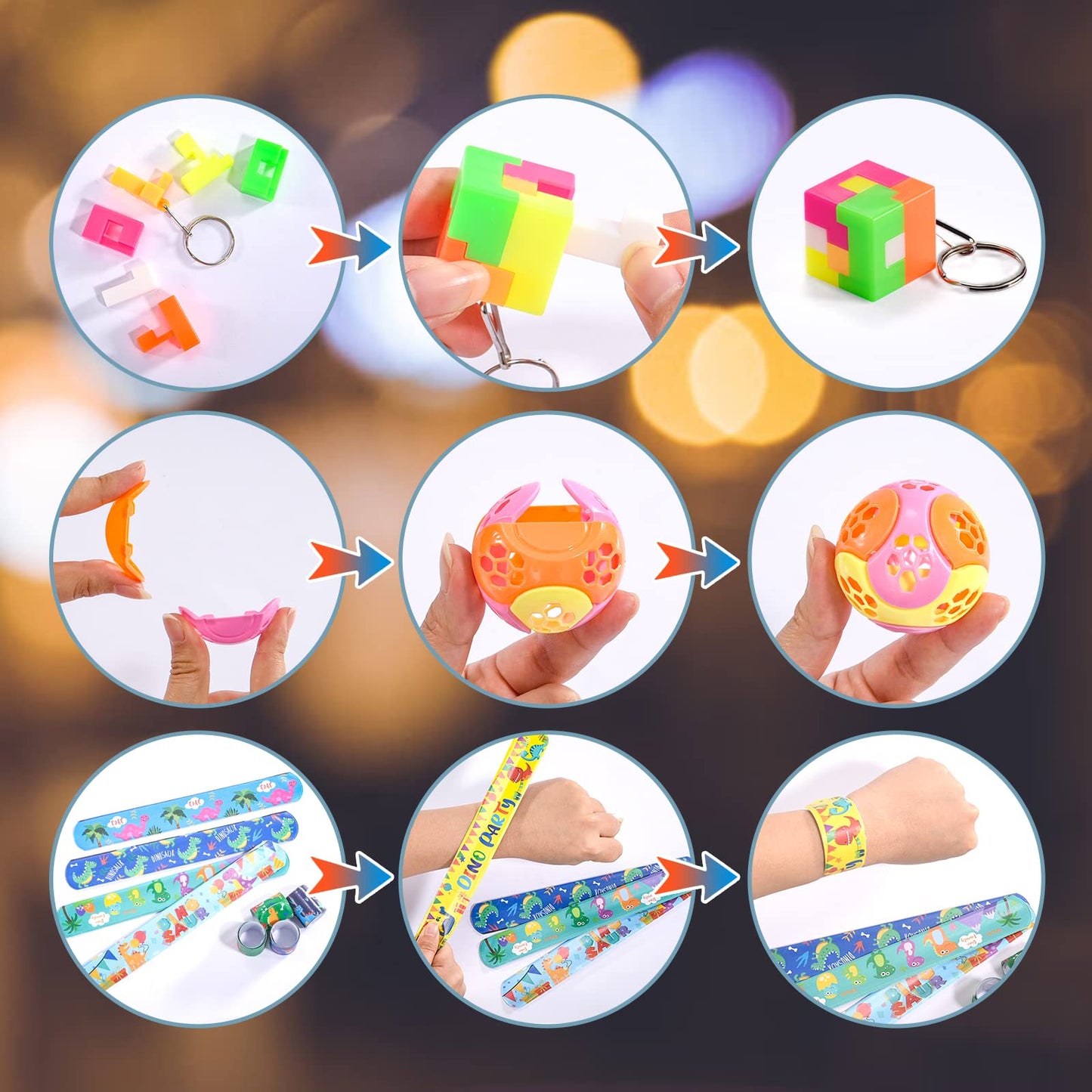 Yutin 300 PCS Party Favor Toys Bulk – Kids Goodie Bags, Classroom Rewards & Prizes