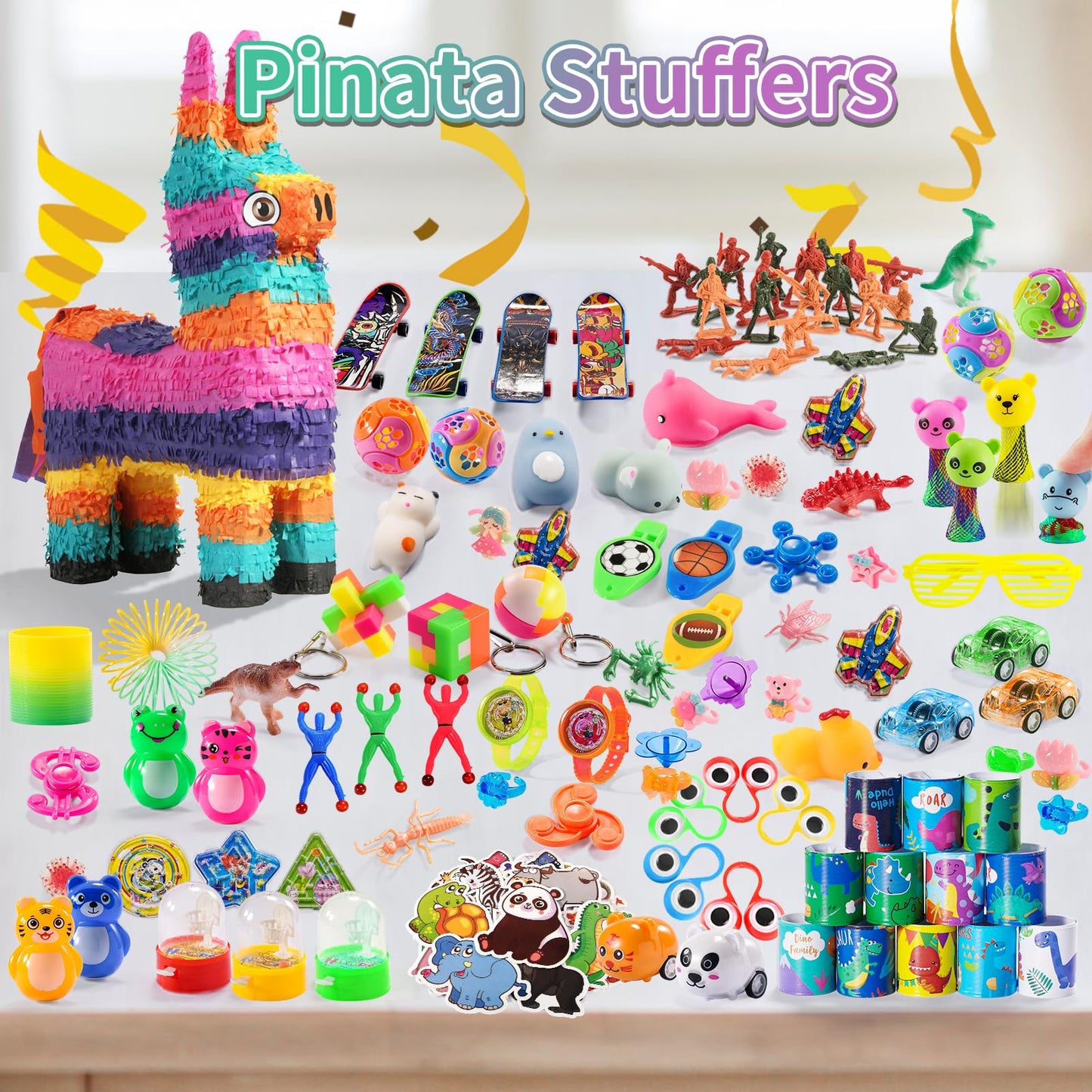 Yutin 300 PCS Party Favor Toys Bulk – Kids Goodie Bags, Classroom Rewards & Prizes
