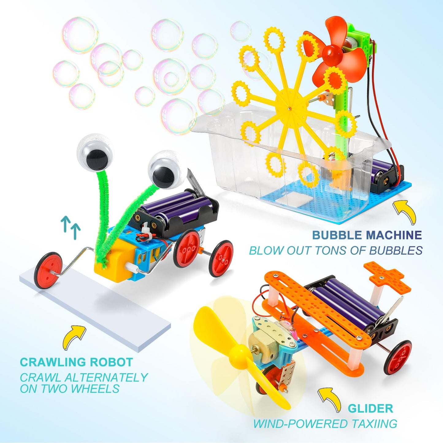 Yutin STEM Robotics Kits for Kids 8-12 | 6-Kit Robot Building Set