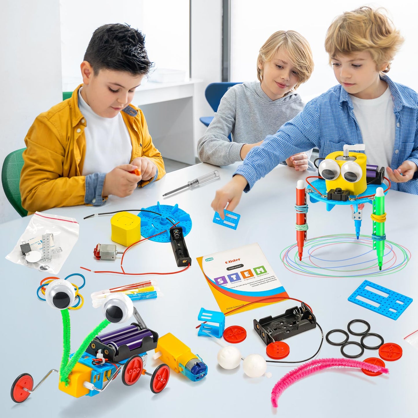 Yutin STEM Robotics Kits for Kids 8-12 | 6-Kit Robot Building Set
