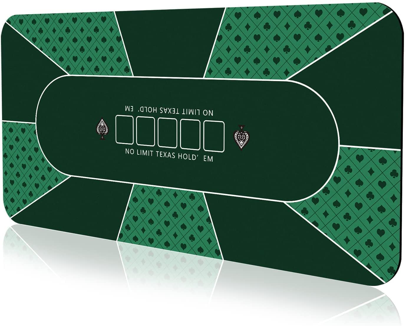 YUZPKRSI 70x35 Poker Mat – Portable, Non-Slip Table Top for 6-8 Players