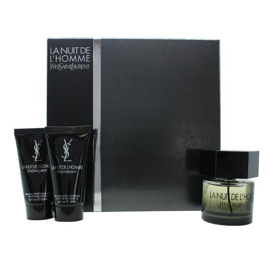 Yves Saint Laurent La Nuit de L'Homme Gift Set 100ml EDT + 2 x 50ml Shower Gel