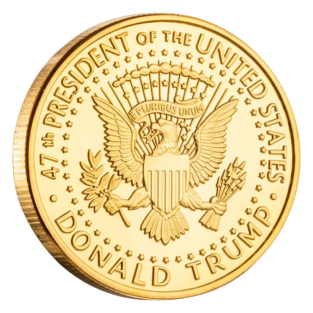 Yvhusk Donald Trump Fighting for America Coin – Never Surrender Collectible