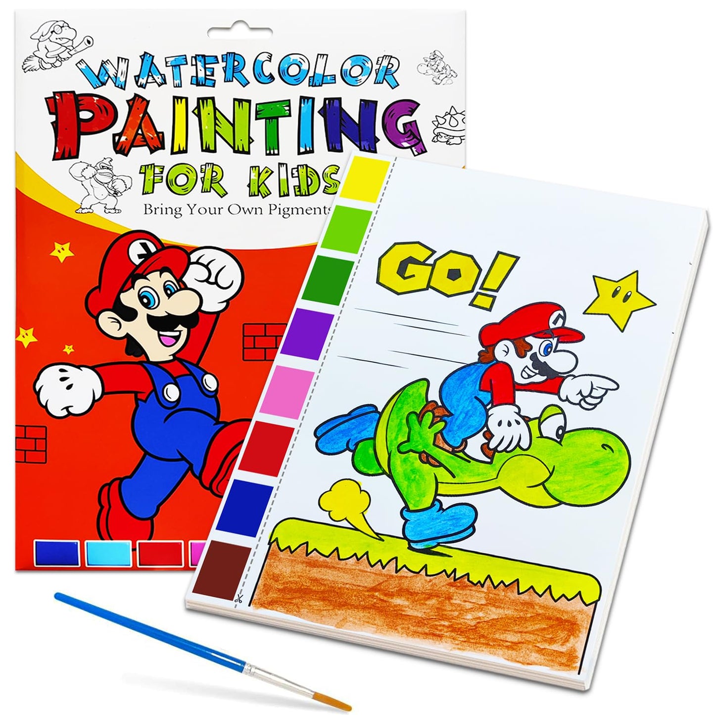 YXOTJHS Watercolor Coloring Book – Mess-Free Paint with Water Set for Kids 4-8 | Travel & Gift