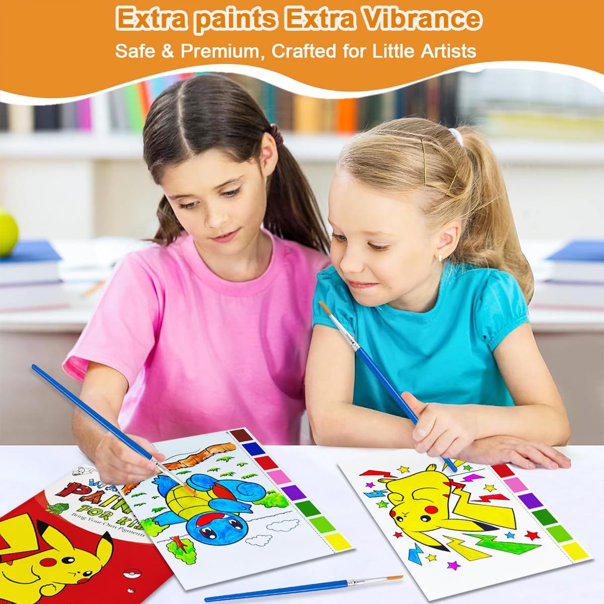 YXOTJHS Watercolor Coloring Book — Mess-Free Paint with Water for Kids 4-8 | Travel & Gifts