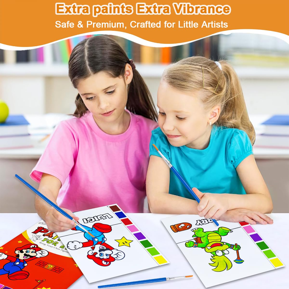 YXOTJHS Watercolor Coloring Book – Mess-Free Paint with Water Set for Kids 4-8 | Travel & Gift