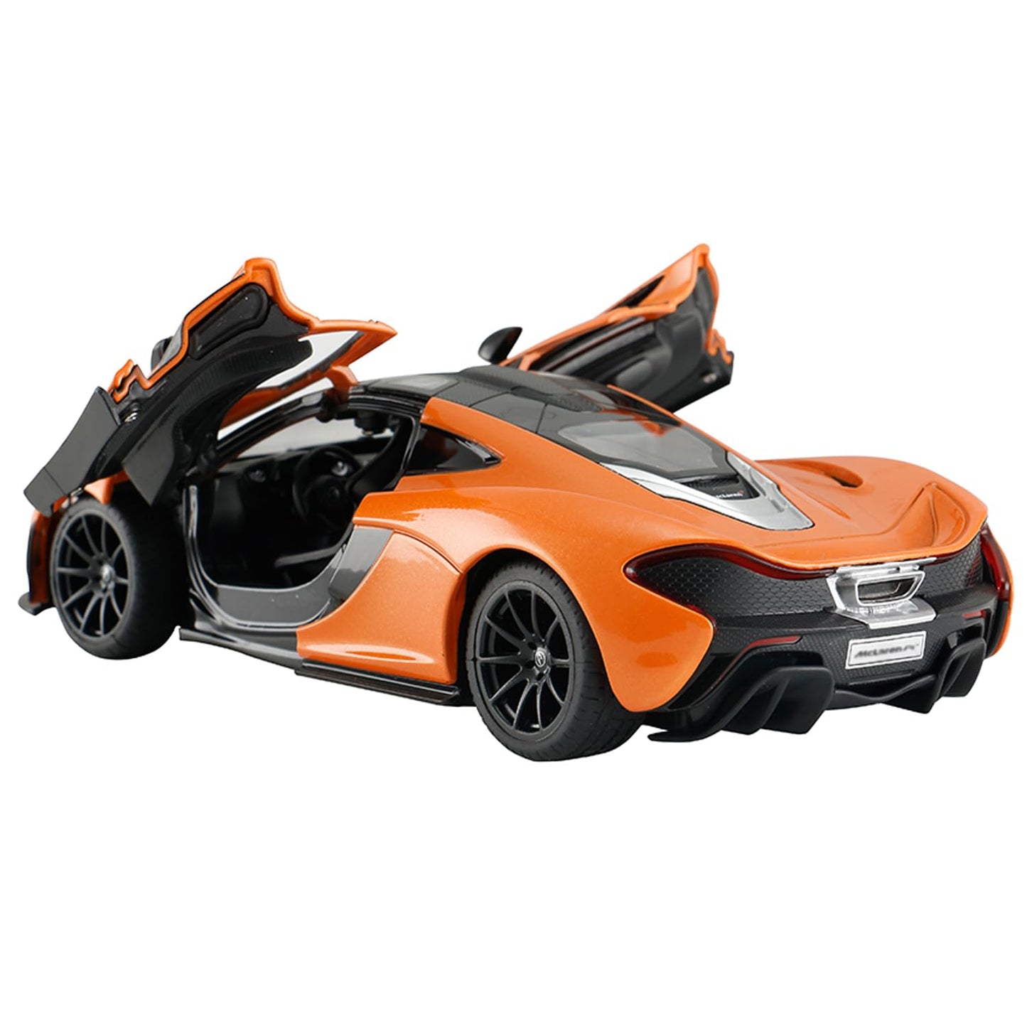 YYC 1:24 Diecast McLaren P1 – Orange Zinc Alloy Model Car with Open Doors & Hood